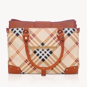 Valise - Tan plaid