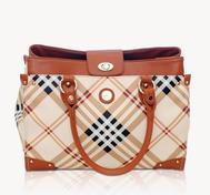 Valise - Tan plaid